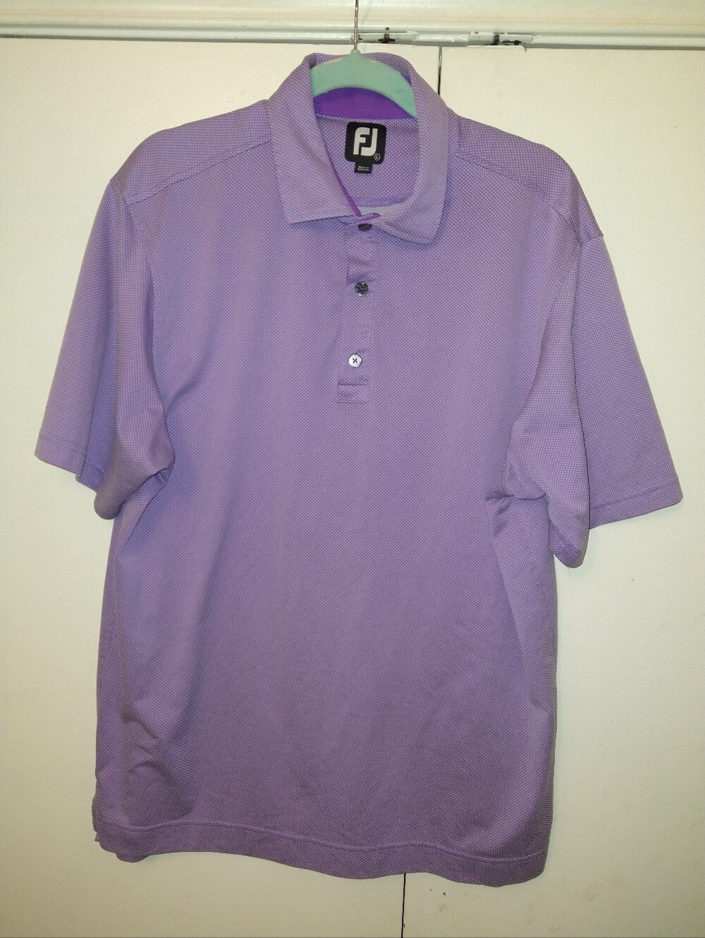 Footjoy FJ Short Sleeve Golf Polo Shirt Men's sz Large.
